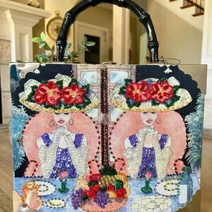 Vintage cigar box purse- NWT